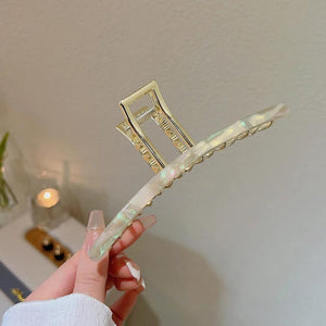 Geometric Metal Hair Clips Hair Claw Headband Hairpin
