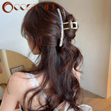 Geometric Metal Hair Clips Hair Claw Headband Hairpin