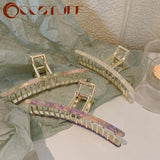 Geometric Metal Hair Clips Hair Claw Headband Hairpin