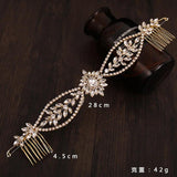 Rhinestone Tassel Hair Band for Women Party