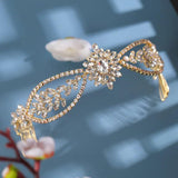 Rhinestone Tassel Hair Band for Women Party