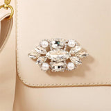 Rhinestone Pearl Shoe Clip for High Heels Bride Crystal Bridal Brooch