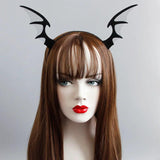 Devil Wing Horn Tulle Headband Halloween Gothic Costume