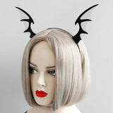 Devil Wing Horn Tulle Headband Halloween Gothic Costume