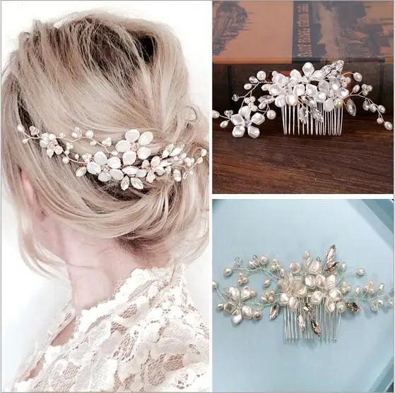 Bridal Hair Comb Pom Bridal Hair Accessories Bridesmaid Gift