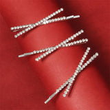 3pcs Cross Rhinestone Hairpins Crystal X Hair Clips Barrette Girls Wedding