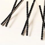 3pcs Cross Rhinestone Hairpins Crystal X Hair Clips Barrette Girls Wedding