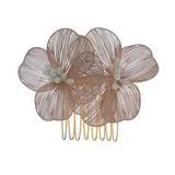 Crystal Rhinestones Pearls Bridal Hair Comb Wedding Headpieces
