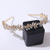 Rhinestone Crystal Tiara Headband Bridal Hair Accessory