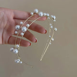Baroque Style Hairband with Pearls and Rhinestones