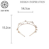 Baroque Style Hairband with Pearls and Rhinestones