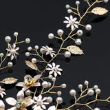 Crystal Pearls Hair Vine Bridal Hair Accessories Headpieces Hair Wreath