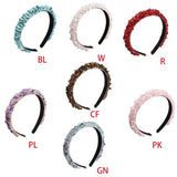 U2JF Baroque Style Stone Beaded Hair Hoop for Women Girls