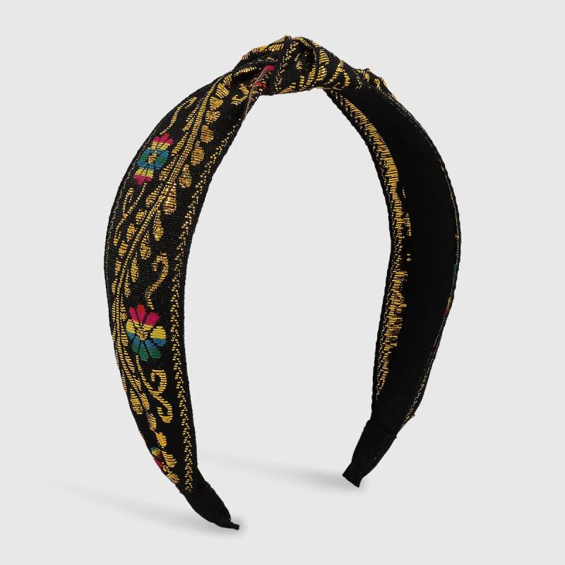 Ethnic Flower/Leaf Embroidery Headwear Hairband for Women