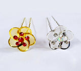 10pcs Vintage Flower Hair Sticks Wedding Hair Accessories Jewelry
