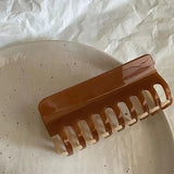 French Acetic Acid Vintage Shark Hair Clip for Women