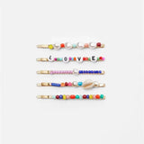 Bohemian Beads Long Hairpin Barrettes Sweet ZA Hair Clips