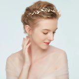 Pearl Tiara Headgear Bridal Hair Band Wedding Flower Headpieces