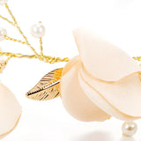 Pearl Tiara Headgear Bridal Hair Band Wedding Flower Headpieces