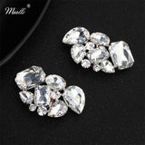 Silver Crystal Stone Shoe Clips for Women Bride High Heels