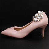 Silver Crystal Stone Shoe Clips for Women Bride High Heels