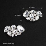 Silver Crystal Stone Shoe Clips for Women Bride High Heels