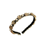 Rhinestone Pearl Hair Band Women's Temperament Palace Style Headband