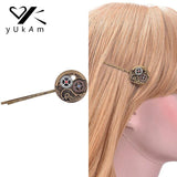 Steampunk Gears Metal Hair Accessories Vintage Hair Clips