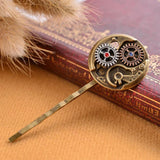 Steampunk Gears Metal Hair Accessories Vintage Hair Clips