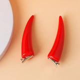 Chainsaw Man Hair Clip Red Devil's Horn Hair Jewelry for Woman