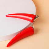 Chainsaw Man Hair Clip Red Devil's Horn Hair Jewelry for Woman