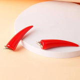 Chainsaw Man Hair Clip Red Devil's Horn Hair Jewelry for Woman