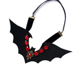 Evil Queen Crown Halloween Bat Rhinestone Headband