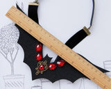 Evil Queen Crown Halloween Bat Rhinestone Headband