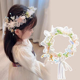 Crystal Flower Headband Bridal Crown Headdress Wedding Hair Hoop Jewelry