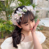 Crystal Flower Headband Bridal Crown Headdress Wedding Hair Hoop Jewelry