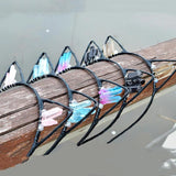 Crystal Cat Ears Crown Hair Accessories Multicolored Crystal Headwear