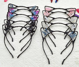Crystal Cat Ears Crown Hair Accessories Multicolored Crystal Headwear