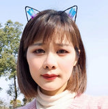 Crystal Cat Ears Crown Hair Accessories Multicolored Crystal Headwear