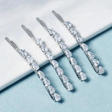 CZ Hair Clips Women Accessories Bridal Wedding Hairpins Bride Headpiece