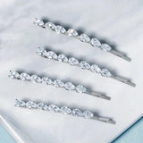 CZ Hair Clips Women Accessories Bridal Wedding Hairpins Bride Headpiece