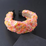 Colorful Rhinestone Sequins Baroque Headwear for Wedding Party