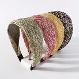 Straw Weave Headband Wide Brim Hair Band Summer Hairband