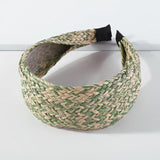 Straw Weave Headband Wide Brim Hair Band Summer Hairband