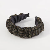 Autumn Winter Tweed Fabric Headband Plaided Pattern Hair Band