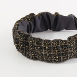 Autumn Winter Tweed Fabric Headband Plaided Pattern Hair Band