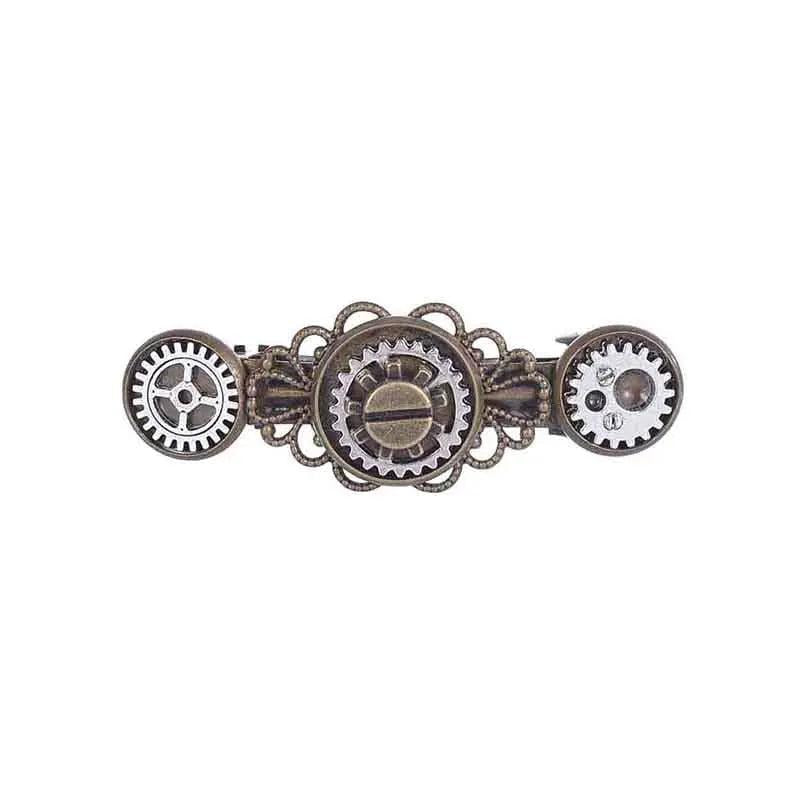 Steampunk Gears Metal Hair Clips Jewelry Hair Pins Barrettes Headdress