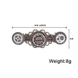 Steampunk Gears Metal Hair Clips Jewelry Hair Pins Barrettes Headdress