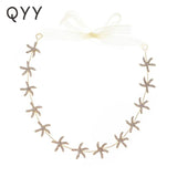Starfish Rhinestone Headband Prom Headpiece Hair Jewelry