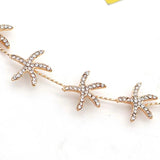 Starfish Rhinestone Headband Prom Headpiece Hair Jewelry